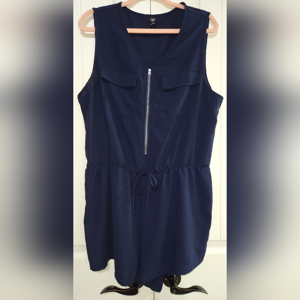 Navy blue romper